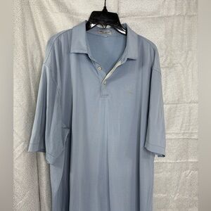 Peter Millar Men's Blue Polo Golf Shirt size 2XL